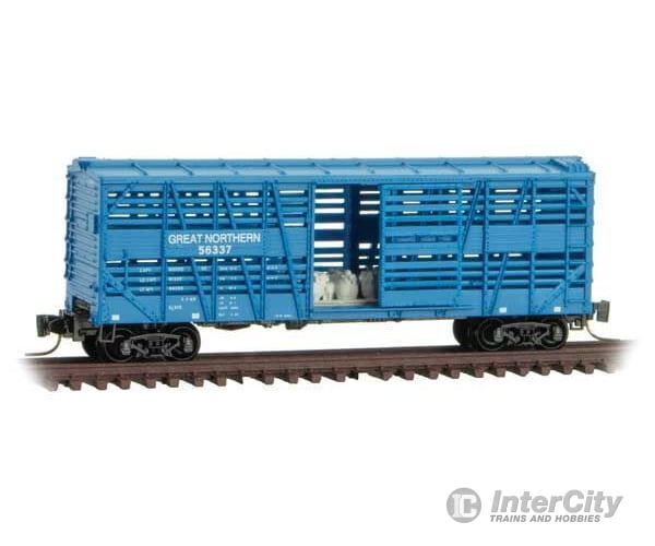 Micro Trains Z 52000121 40 Despatch Stock Car With Sheep Load - Ready To Run -- Great Northern 56337