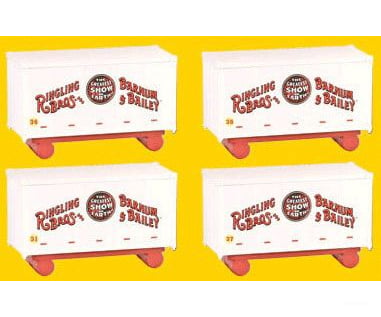 Micro Trains Z 76000020 Circus Wagon 4-Pack -- Ringling Bros. And Barnum & Bailey(R) #31 36 37 38