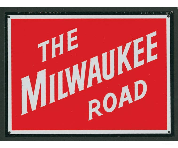 Microscale 10045 Embossed Die-Cut Metal Sign - Milwaukee Road Collectibles