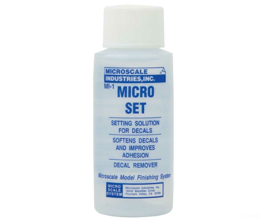 Microscale 104 Micro Set Decal Setting Solution -- 1Oz 29.6Ml Glues & Adhesives