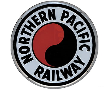 Microscale A 10013 Embossed Die-Cut Metal Sign -- Northern Pacific Collectibles