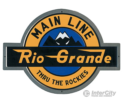 Microscale A 10022 Embossed Die-Cut Metal Sign -- Denver & Rio Grande Western Collectibles