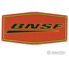 Microscale A 10040 Embossed Die-Cut Metal Sign -- Burlington Northern & Santa Fe (Swoosh Logo)