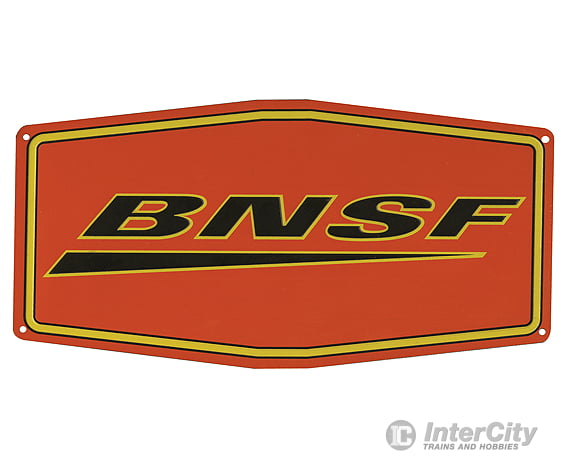 Microscale A 10040 Embossed Die-Cut Metal Sign -- Burlington Northern & Santa Fe (Swoosh Logo)