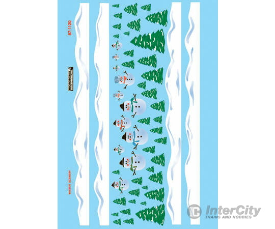 Microscale Ho 871120 Railroad Decal Set -- Christmas Train Graphics Snowman Scenes Decals