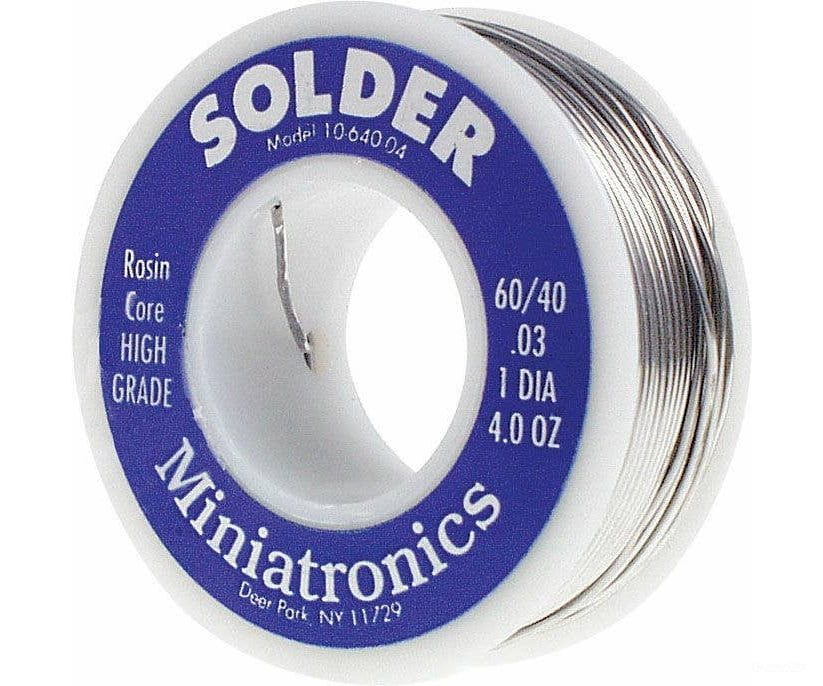 Miniatronics Corp. A 1064004 60/40 Rosin Core Solder - 4Oz 113G Tools