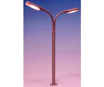 Miniatronics Corp. Ho 7208801 Lampposts -- Double Highway Light (Gray) - 2-3/4 6.8Cm Lights &