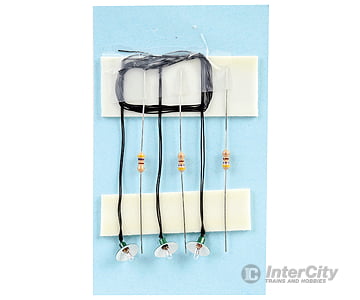 Miniatronics Corp. Ho 7231503 Old-Fashioned Lamp Shade W/Bulb -- Green & White Pkg(3) Lights