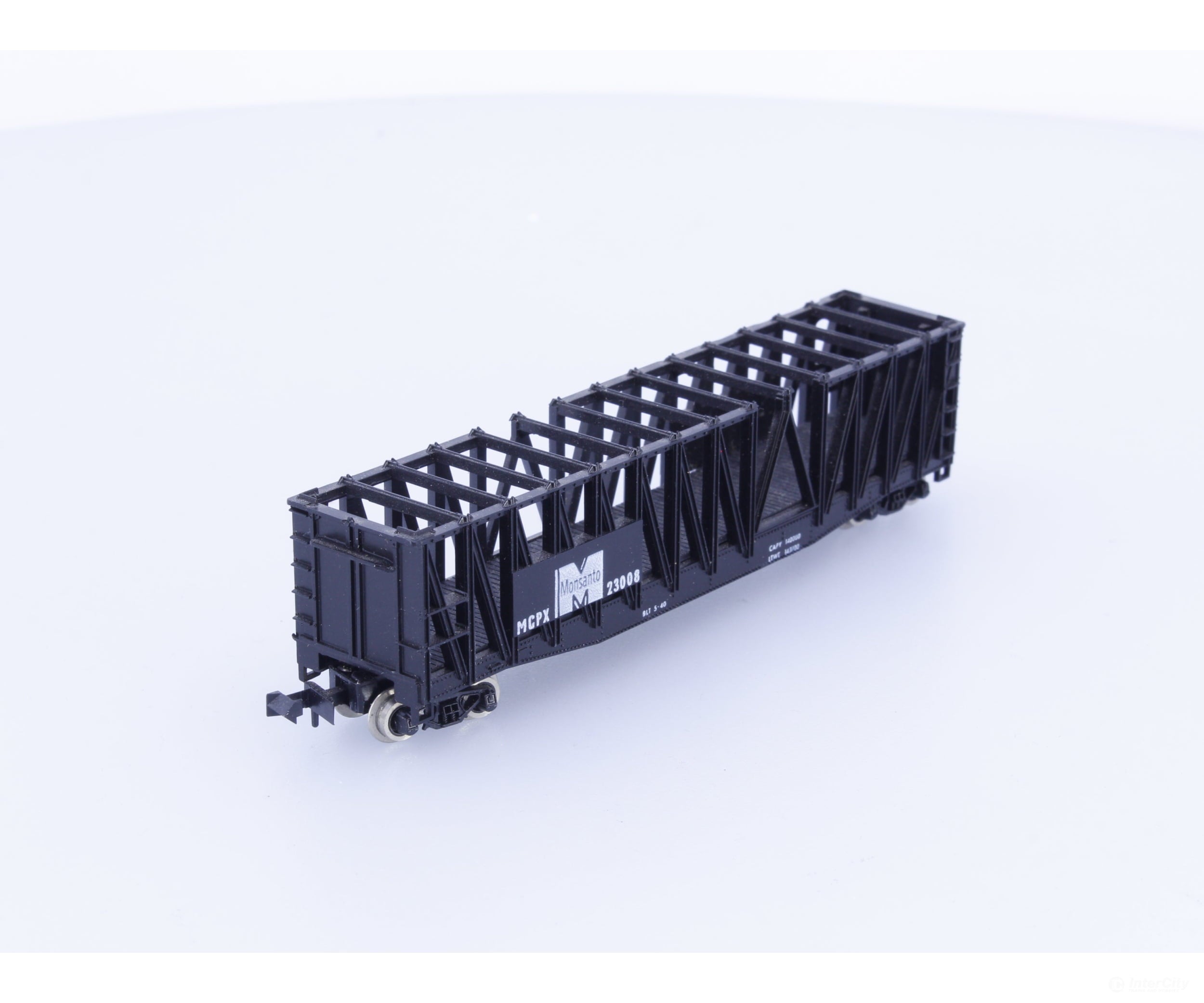 Minitrix 51310300 N Container Flat Car with Braces Monsanto (MCPX) 23008 Freight Cars