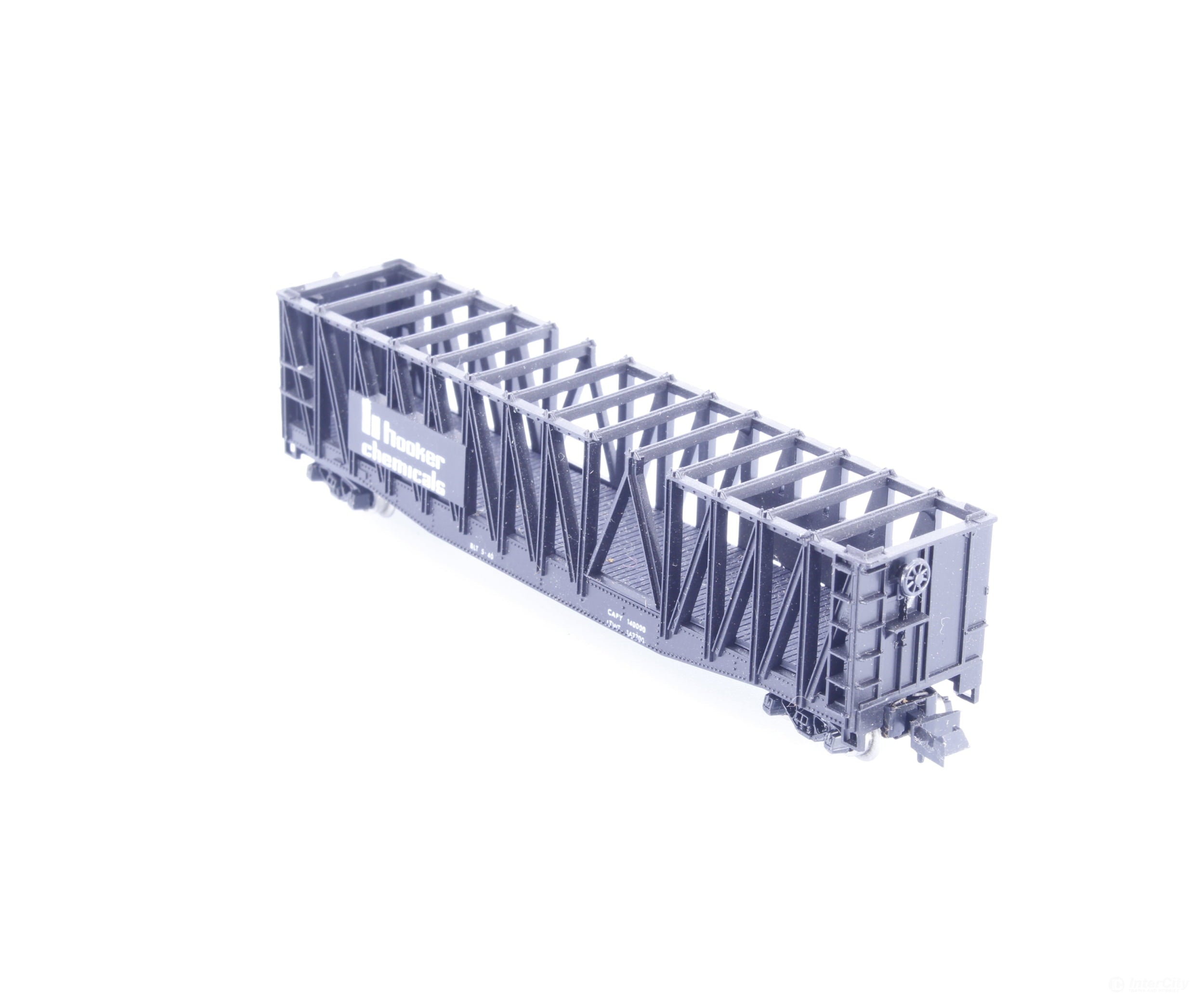 Minitrix 51310400 N Braced Flat Car Hooker Chemicals - Freight Cars