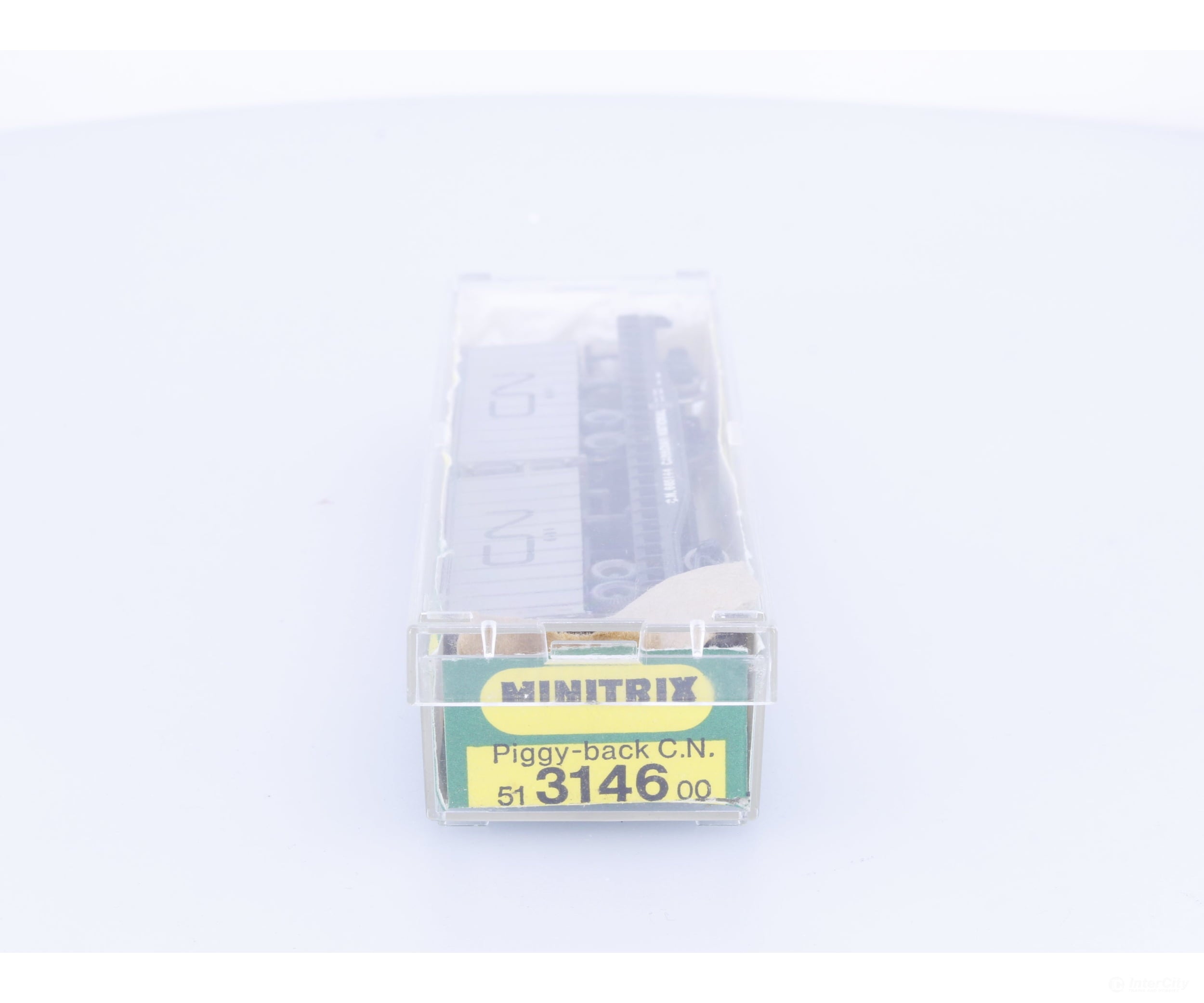 Minitrix 51314600 N 50’ Flat Car with 2 CN Trailers Canadian National (CN) 665144 Freight Cars