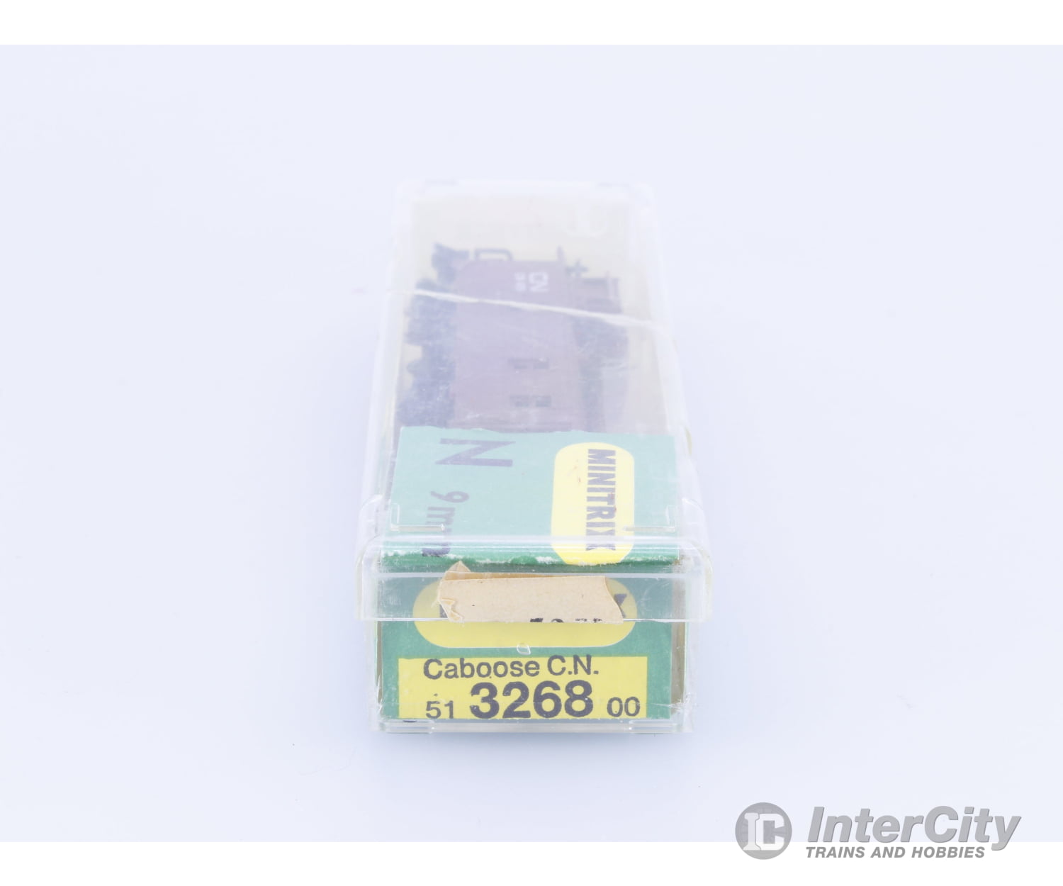 Minitrix 51326800 N Offset Cupola Caboose Canadian National (CN) 470 Freight Cars