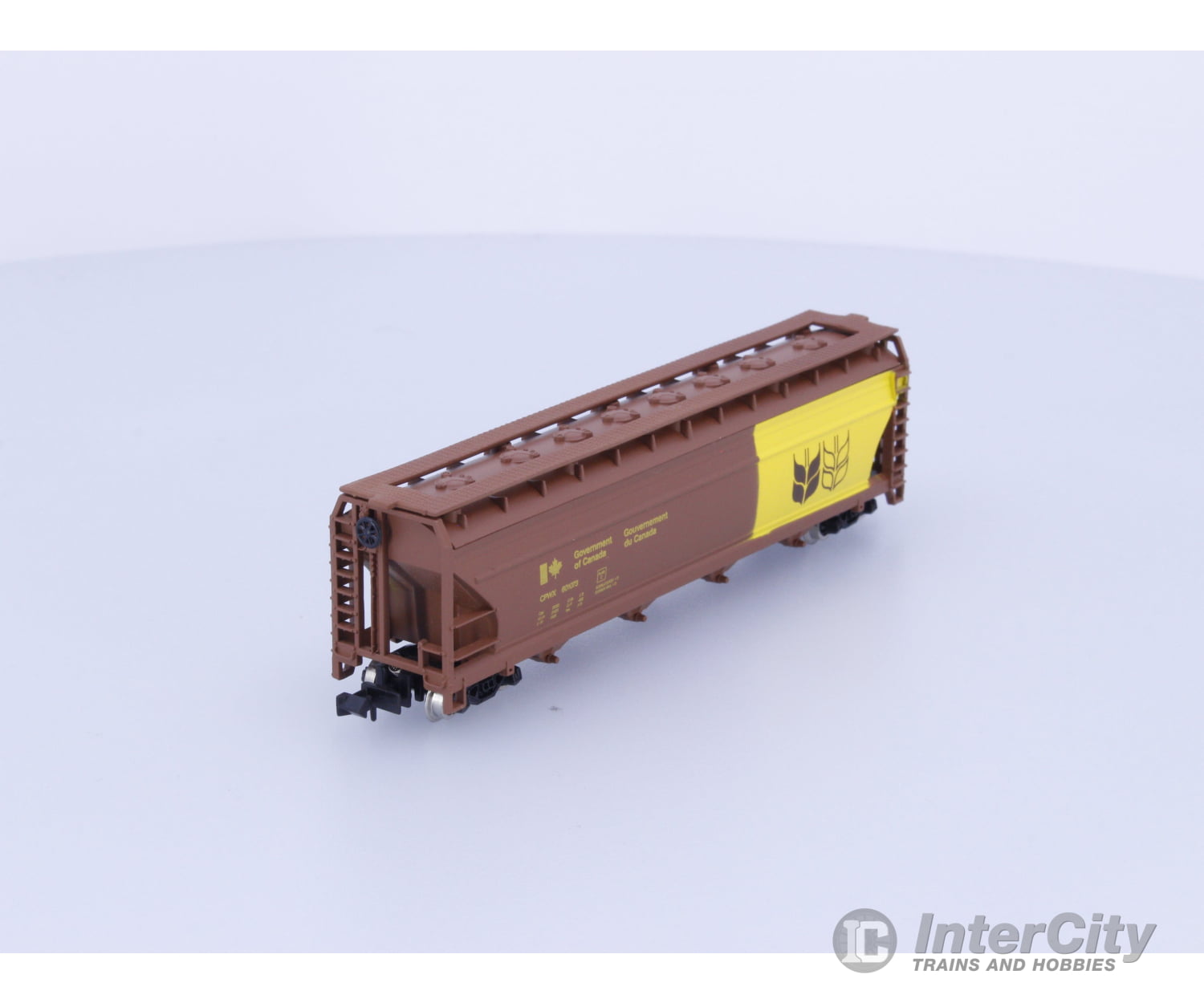 Model Power 3492 N 55’ Cylindrical Hopper Government of Canada (CNWX) 601073 Freight Cars