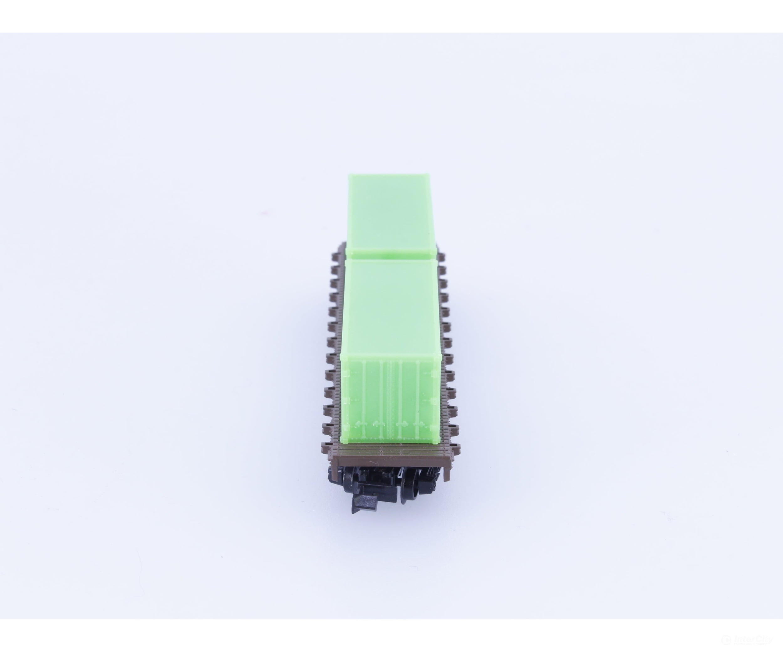 Model Power 4003 N 50’ Flat Car with 2 Evergreen Containers Pennsylvania (PRR) 474200 Freight Cars