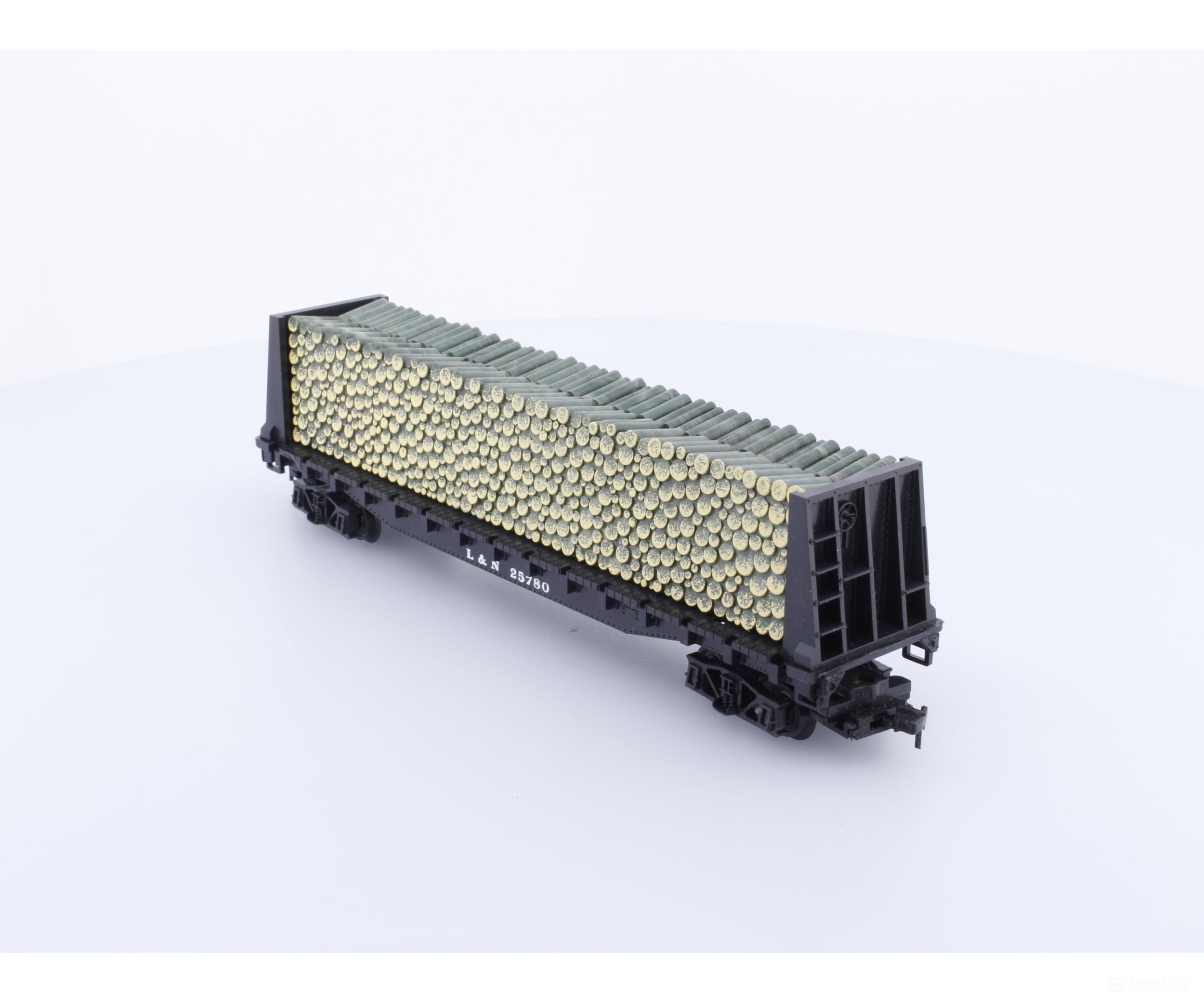 Model Power 473 HO Bulkhead Flatcar Louisville and Nashville Railroad(LN) 25780 Freight Cars
