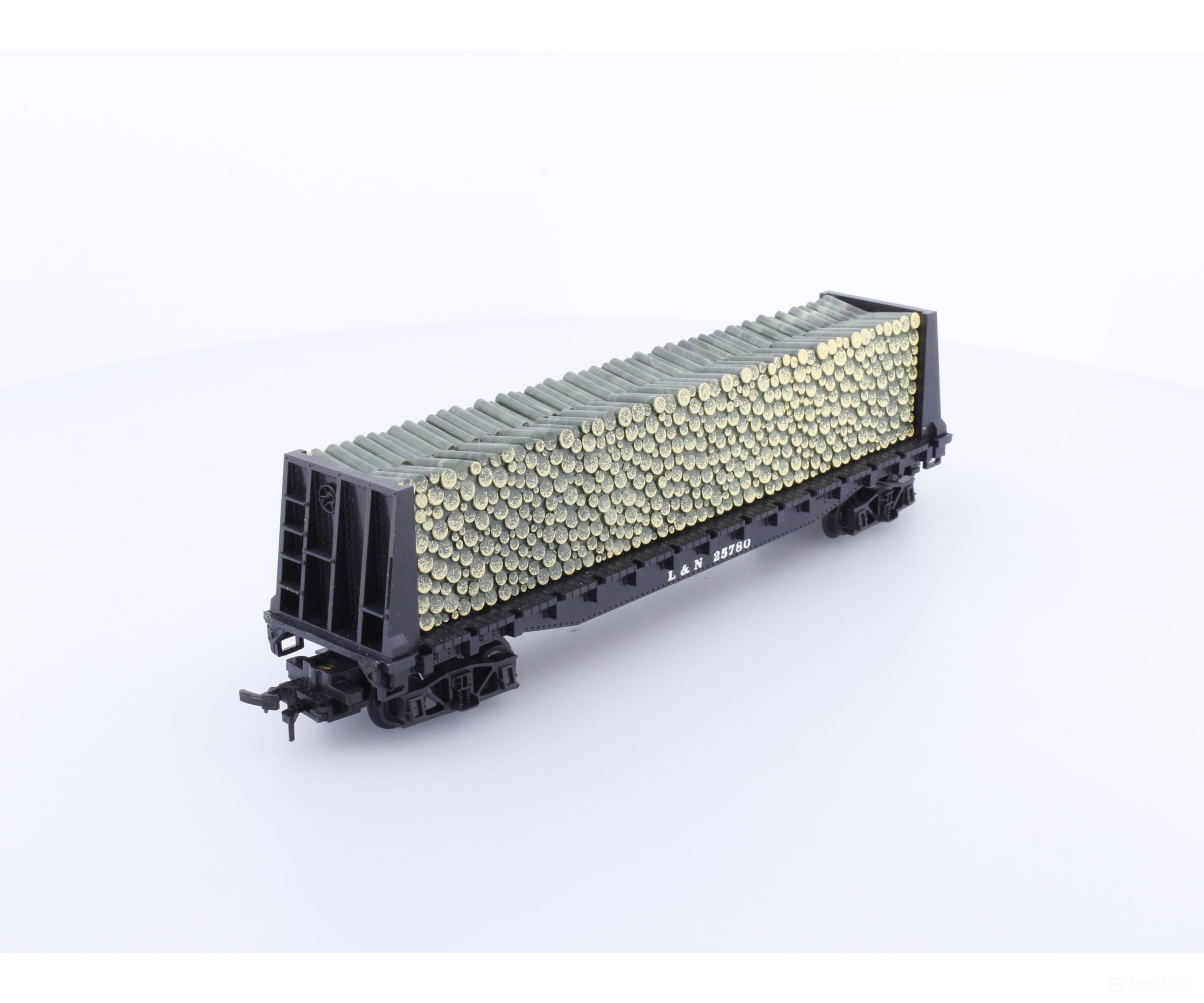 Model Power 473 HO Bulkhead Flatcar Louisville and Nashville Railroad(LN) 25780 Freight Cars