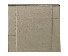 Model Railstuff N 2100 Concrete Wing Wall (One-Piece Painted Plaster Castings) -- Straight Tunnels &