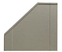 Model Railstuff N 2120 Concrete Wing Wall (One-Piece Painted Plaster Castings) -- Angle Left Tunnels