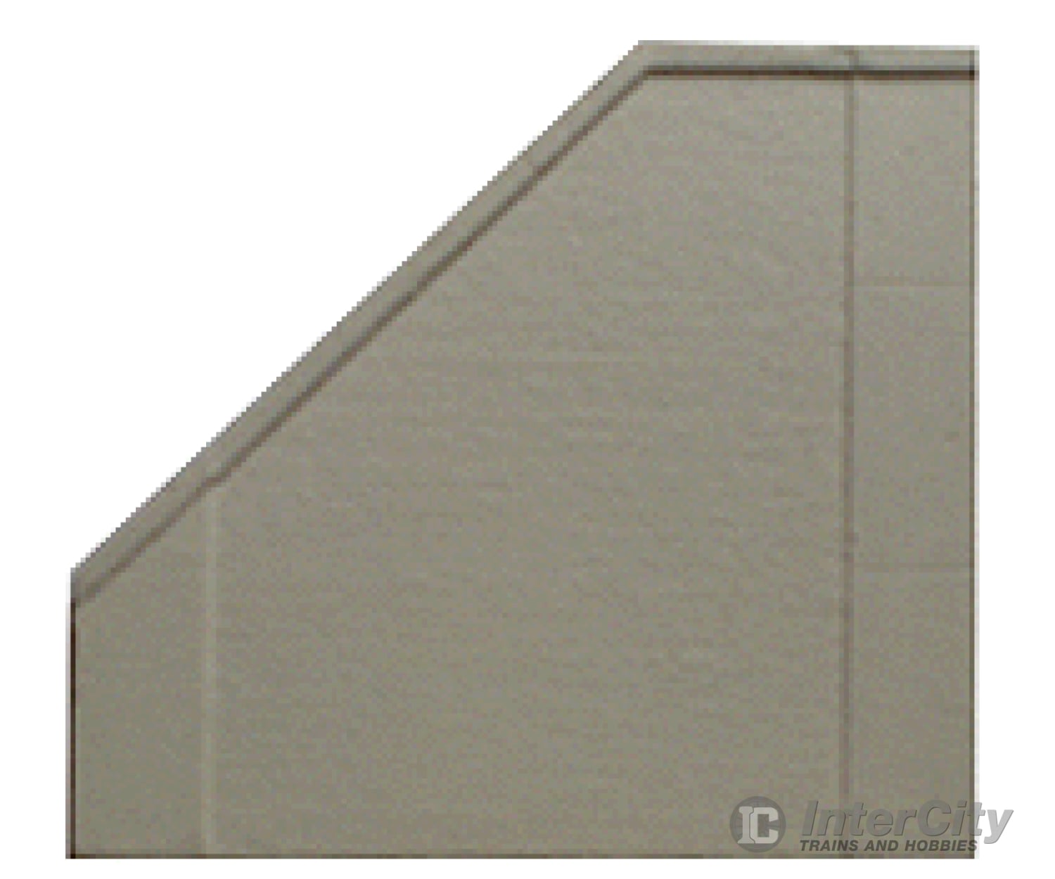 Model Railstuff N 2120 Concrete Wing Wall (One-Piece Painted Plaster Castings) -- Angle Left Tunnels