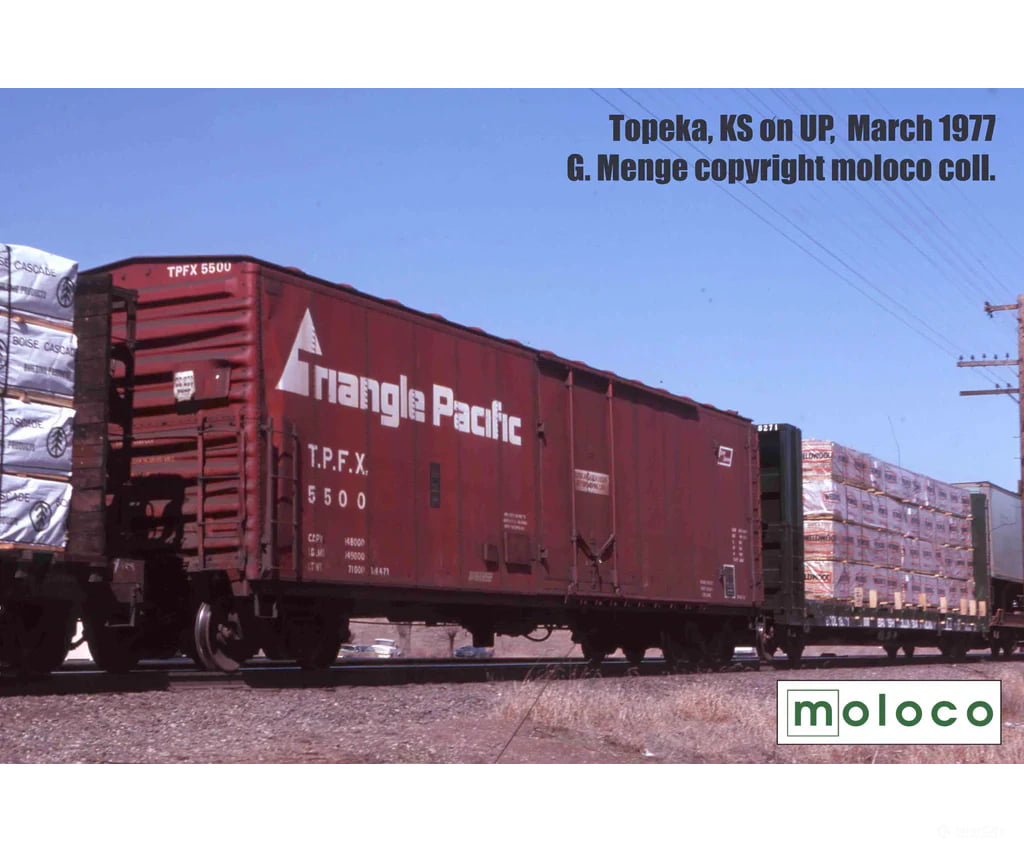 Moloco Ho 51005 Tpfx (Triangle Pacific) Repaint Rn 4-73 Pcf 50’ Rb Plt B 10-0 Offset Door