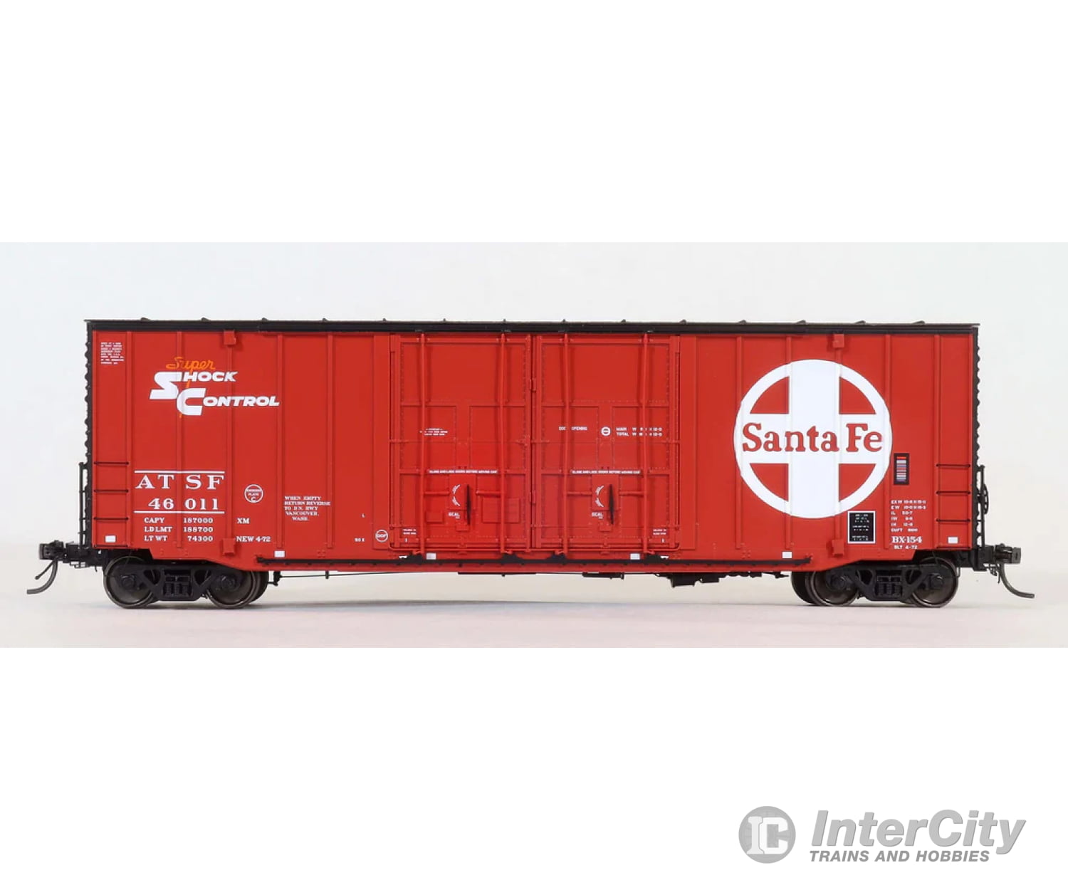 Moloco HO 60001-05 ACF 50’ Hicube NON-Waffle 8 + 8 YPDX - ATSF 46070 Freight Cars