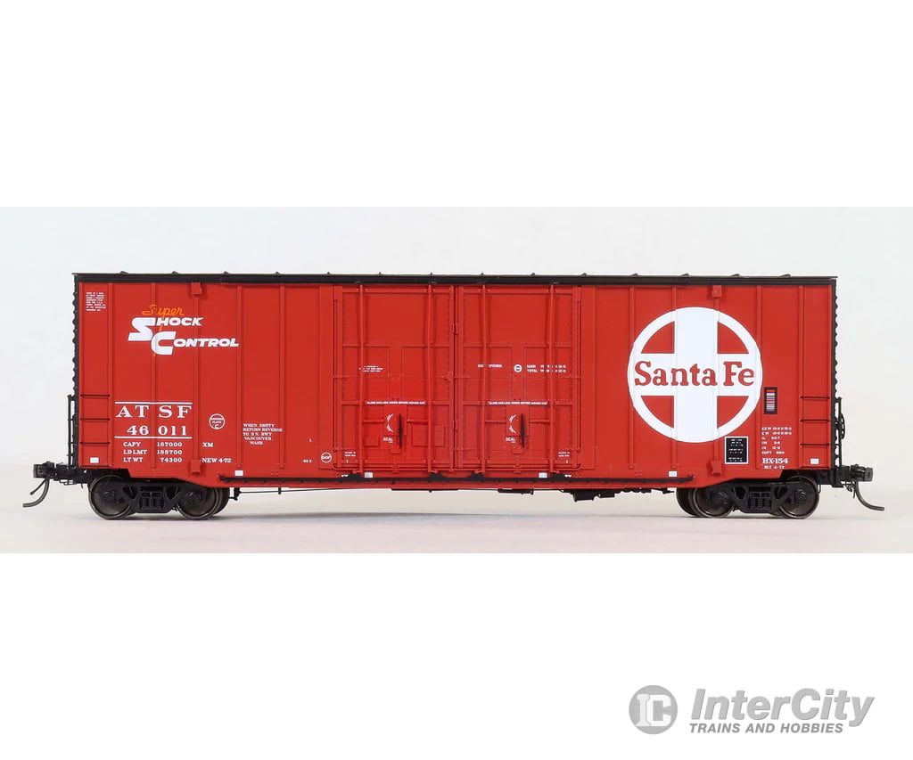 Moloco HO 60001-05 ACF 50’ Hicube NON-Waffle 8 + 8 YPDX - ATSF 46070 Freight Cars