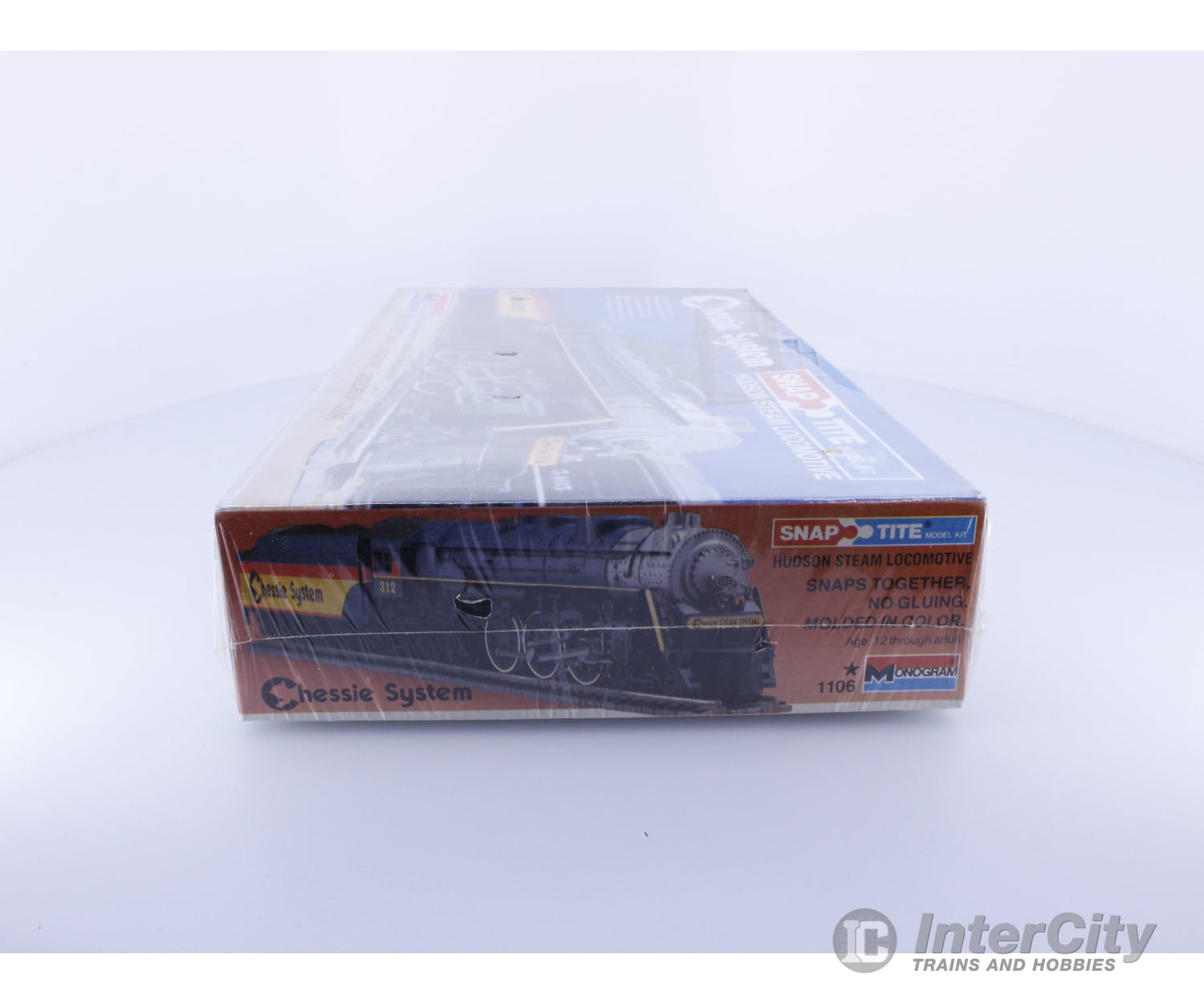 Monogram 1106 HO Cheesie System Hudson Steam Locomotive Plastic Model Kit Snap-Tite Structures