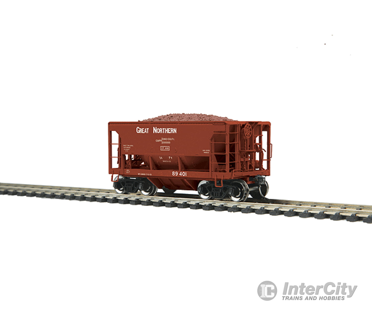 Mth Electric Trains Ho 8097034 70-Ton Center-Discharge Ore Car - Ready To Run -- Great Northern
