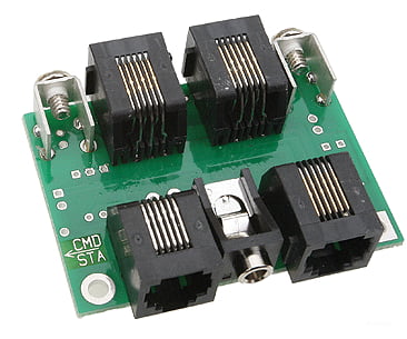 NCE A 207 UTP Cab Bus Fascia Panel - RJ12 (Telephone Type) Connectors Command Stations & Expansion