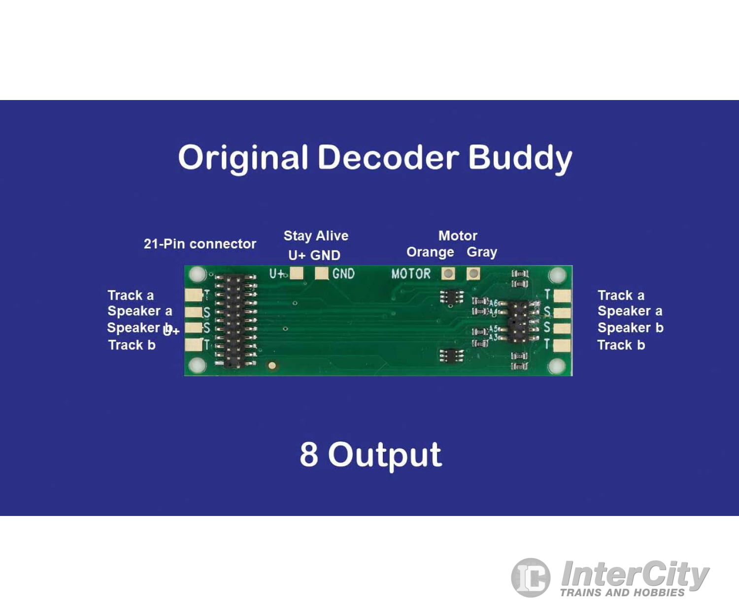 Nix Trains Ntz4 Decoder Buddy Dcc Motherboard With 21 - Pin Socket (1.0K O Accessories