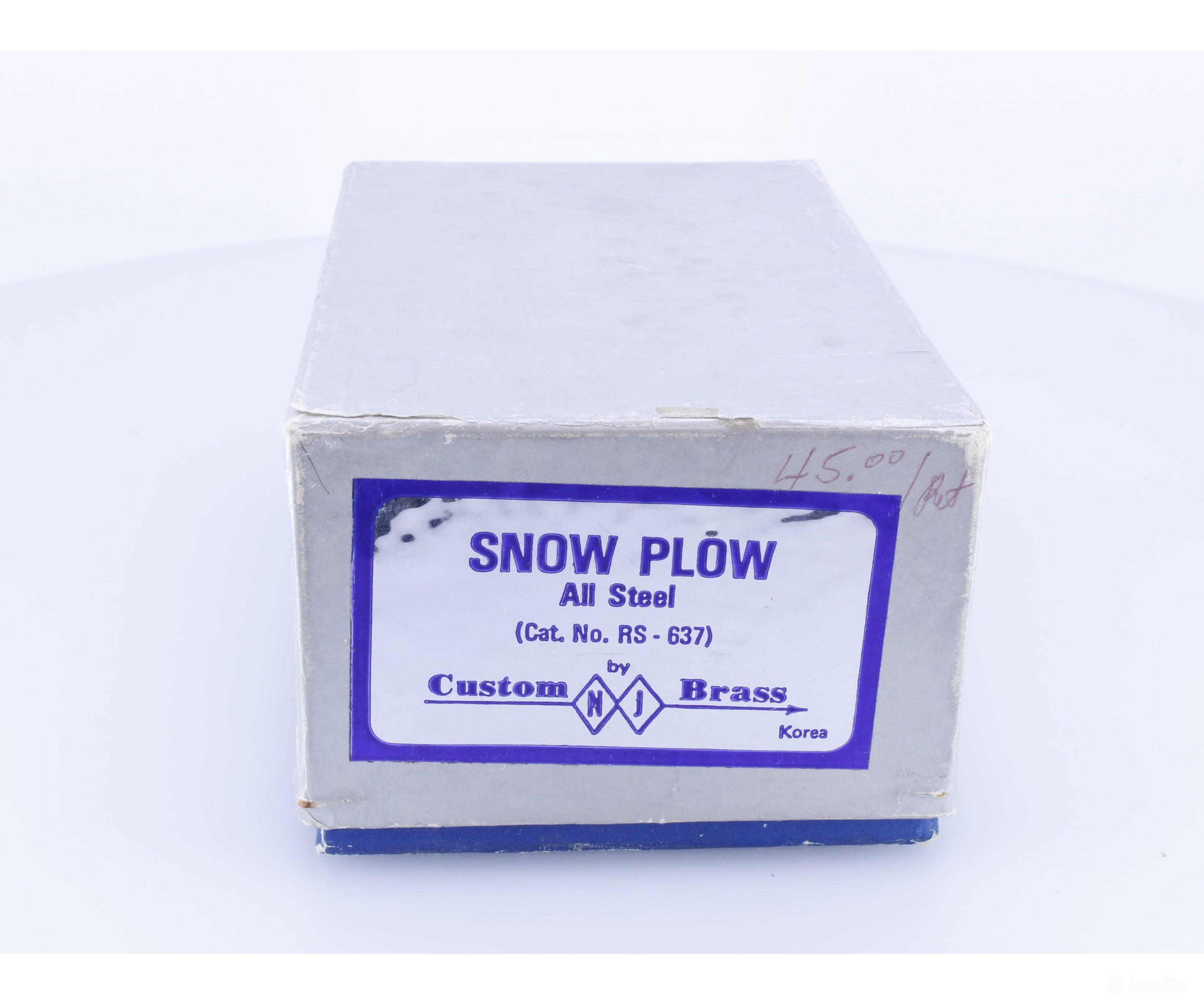NJ Custom Brass RS-637 HO Brass All Steel Snowplow Freight Cars