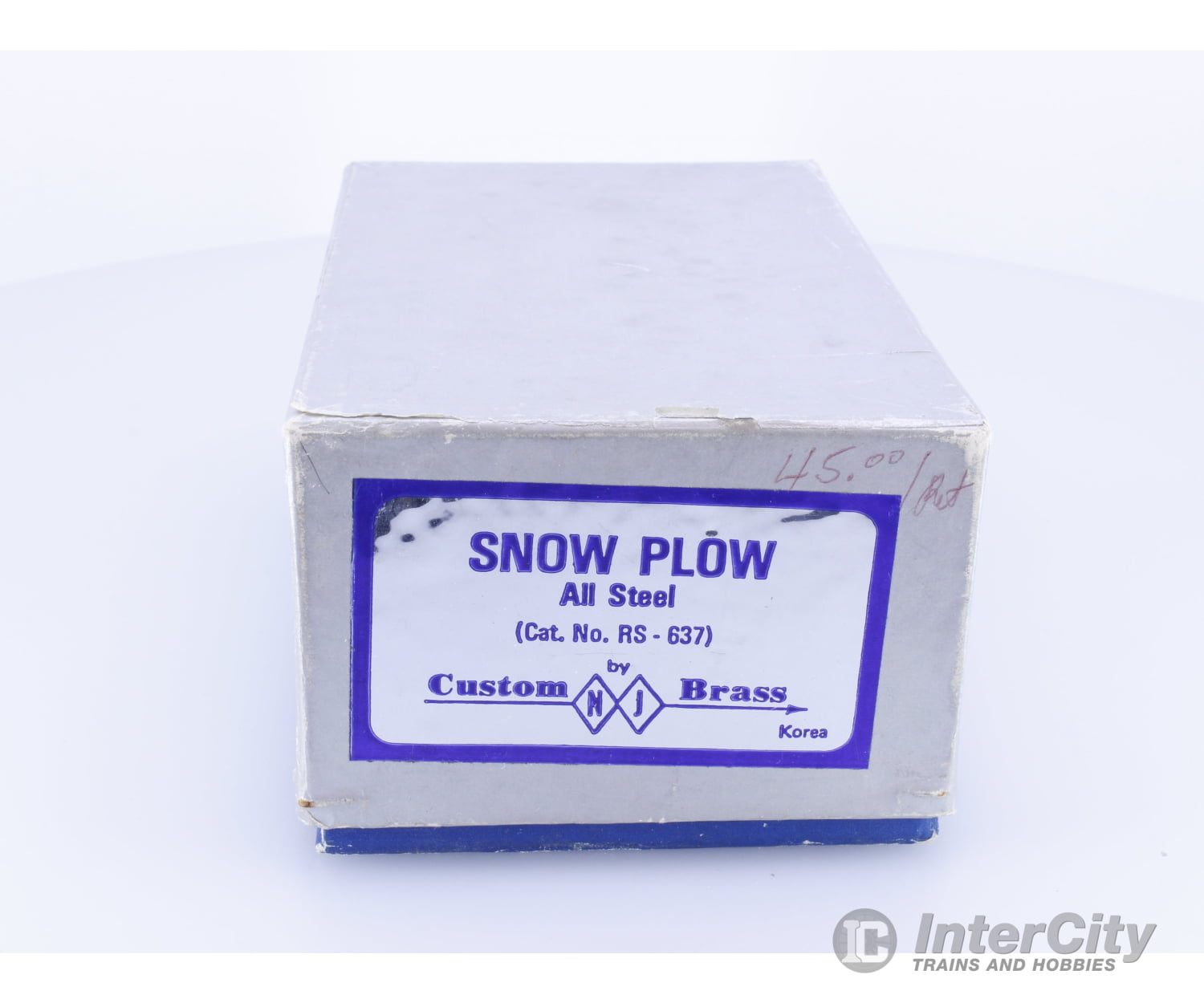 NJ Custom Brass RS-637 HO Brass All Steel Snowplow Freight Cars