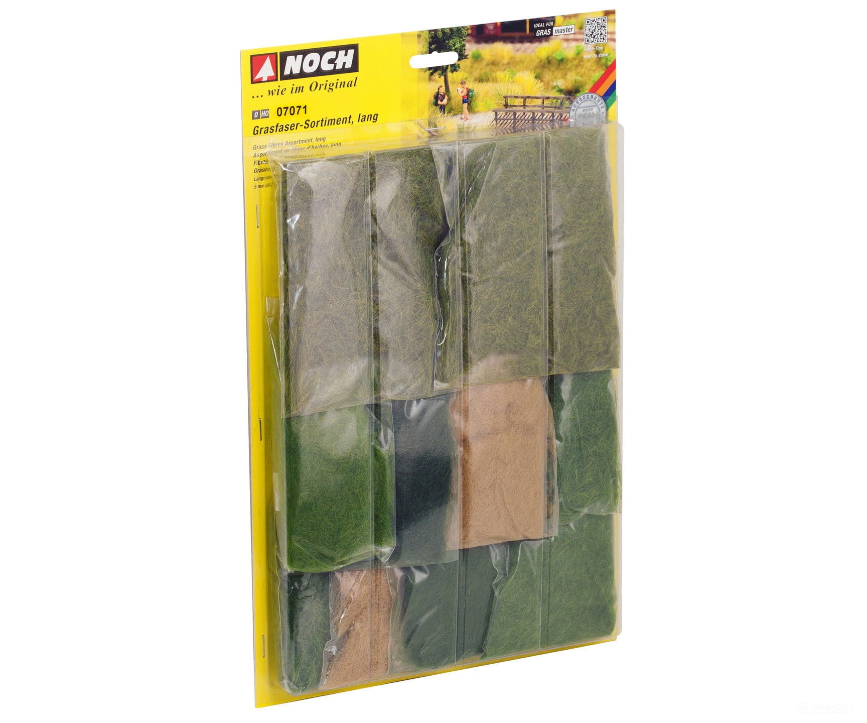 Noch 07071 HO O 1 Grass Fibres Assortment long Static Grass & Applicators