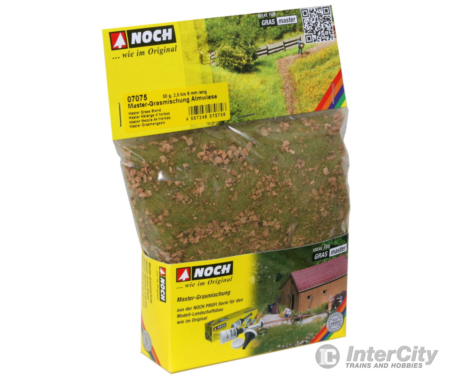 Noch 07075 HO TT O G Master Blend Alpine Meadow 2.5 - 6 mm Static Grass & Applicators