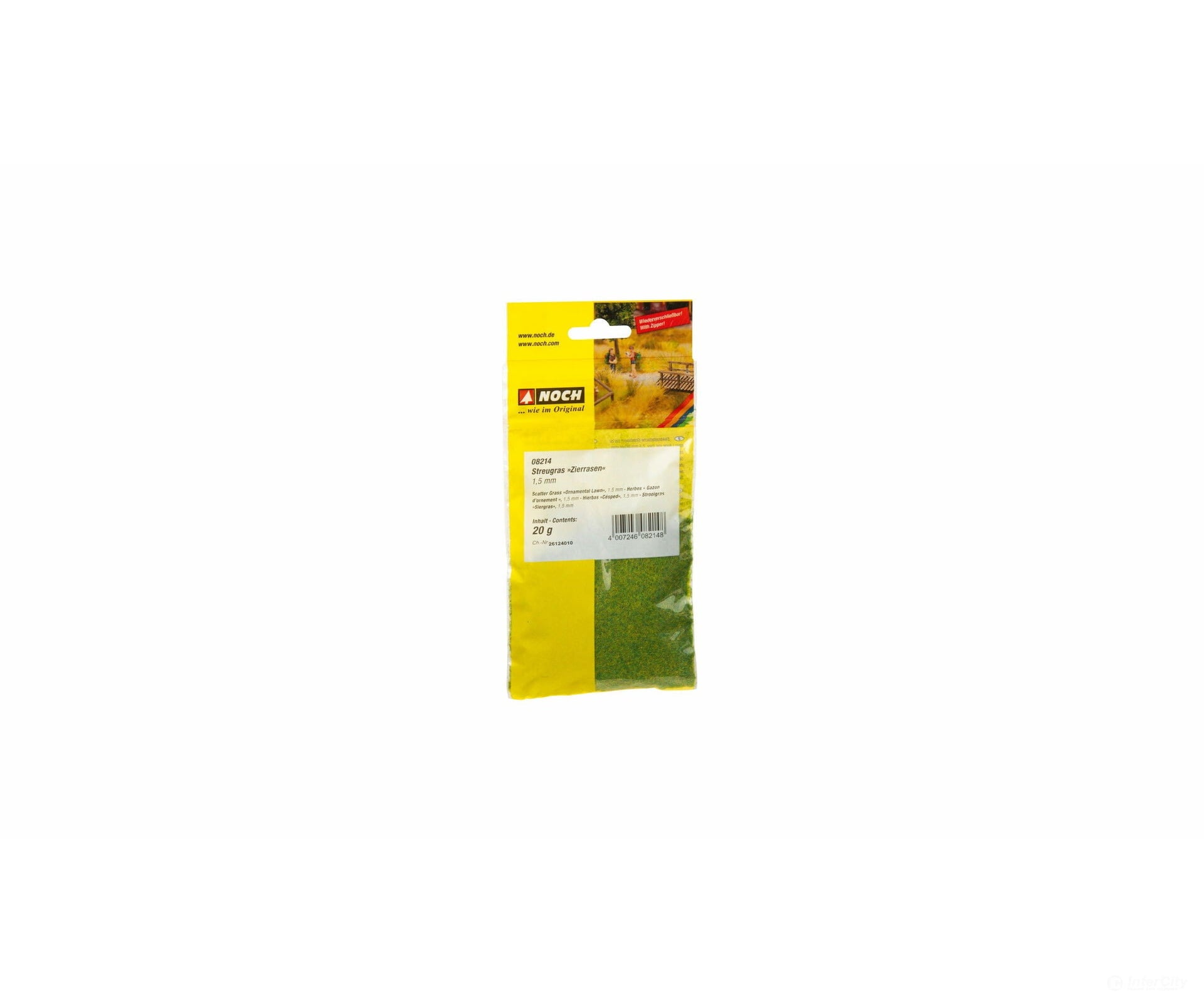 Noch 08214 Scatter Grass ’Ornamental Lawn’ 1.5 mm Static Grass & Applicators
