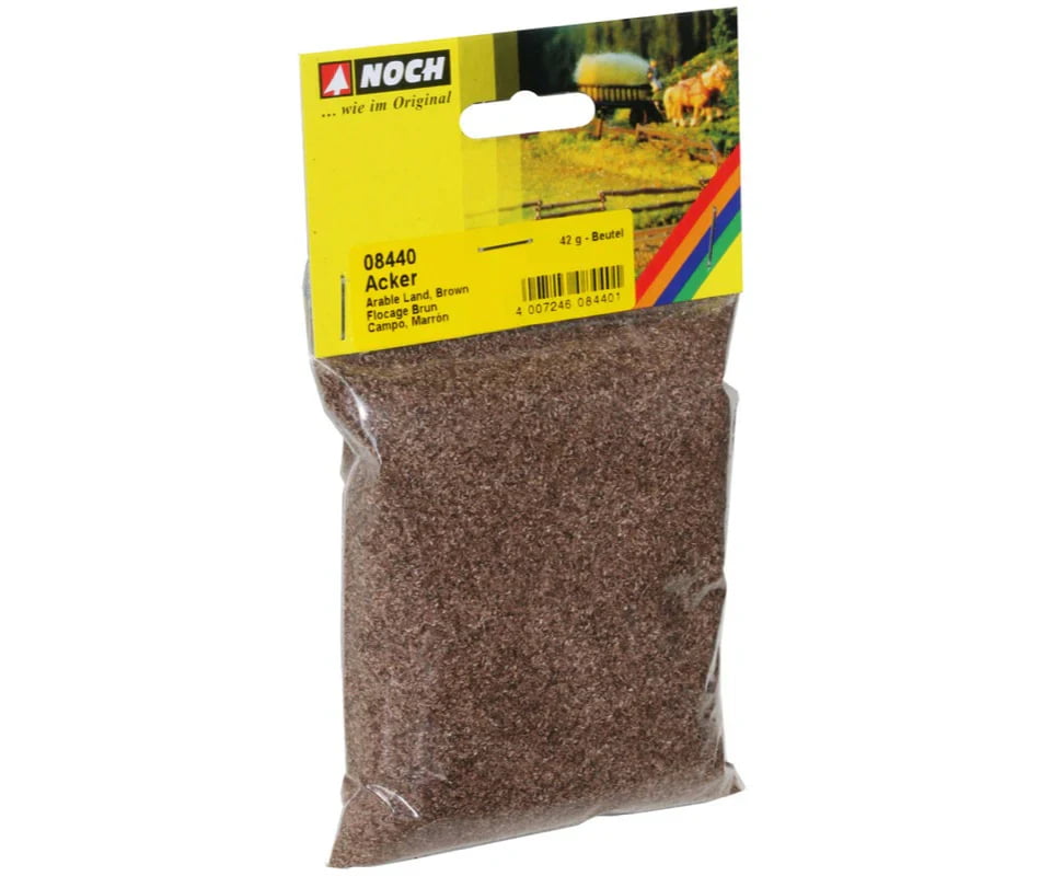 Noch 08440 HO N Z Scatter Material ’Arable Land’ Brown Flock & Turf