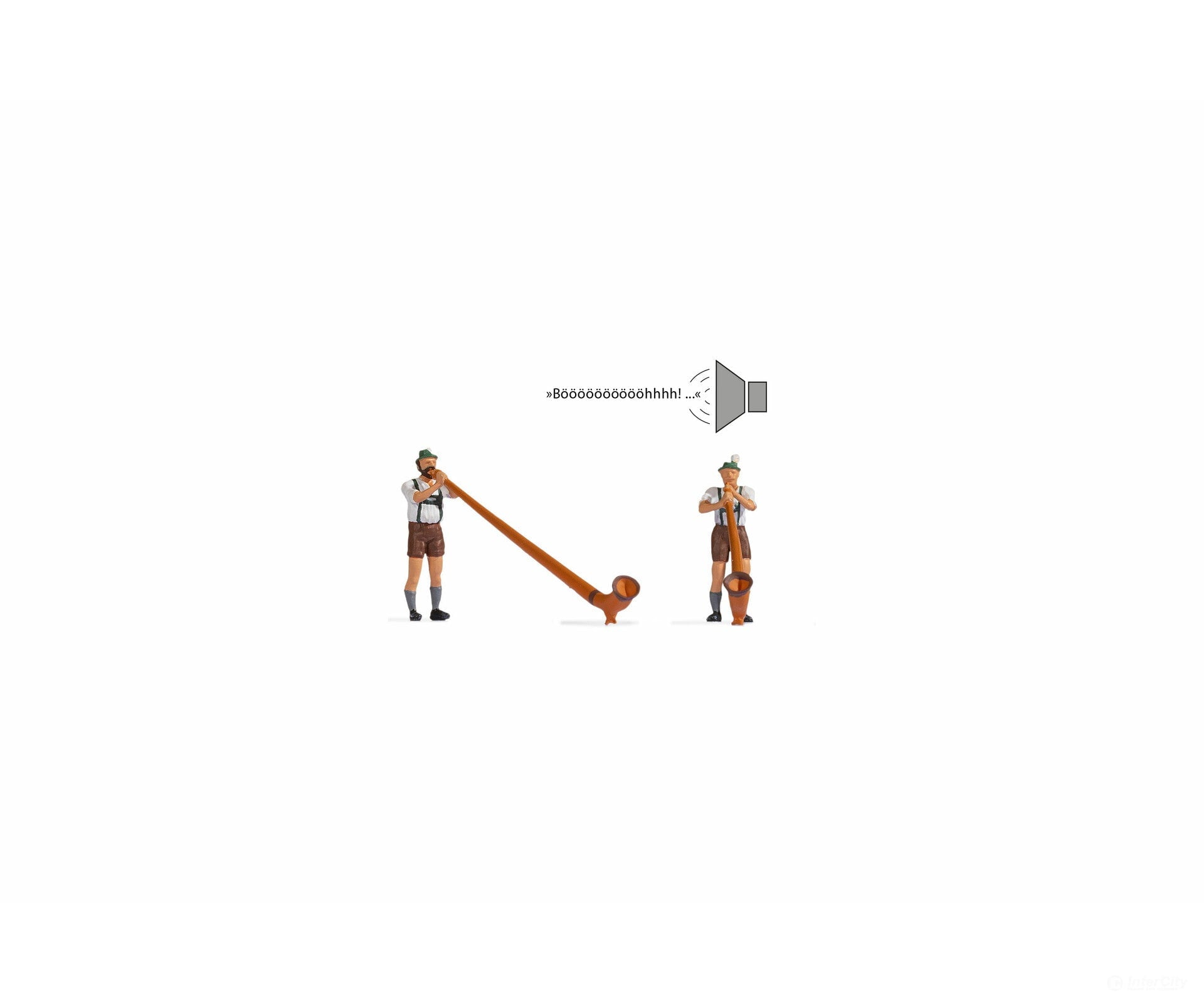 Noch 12821 HO Alphorn Players Figures