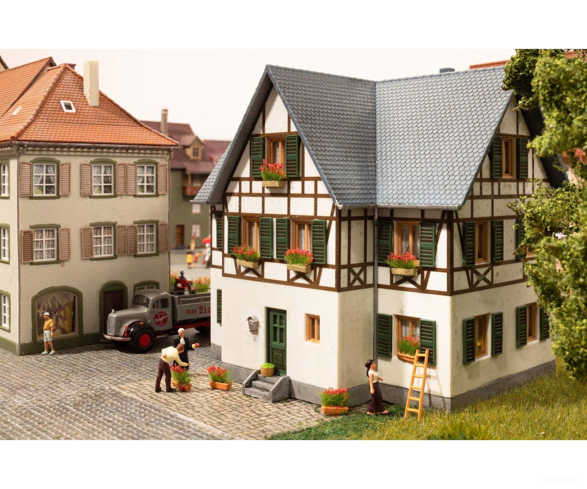 Noch 14009 HO Flower Boxes Trees & Vegetation