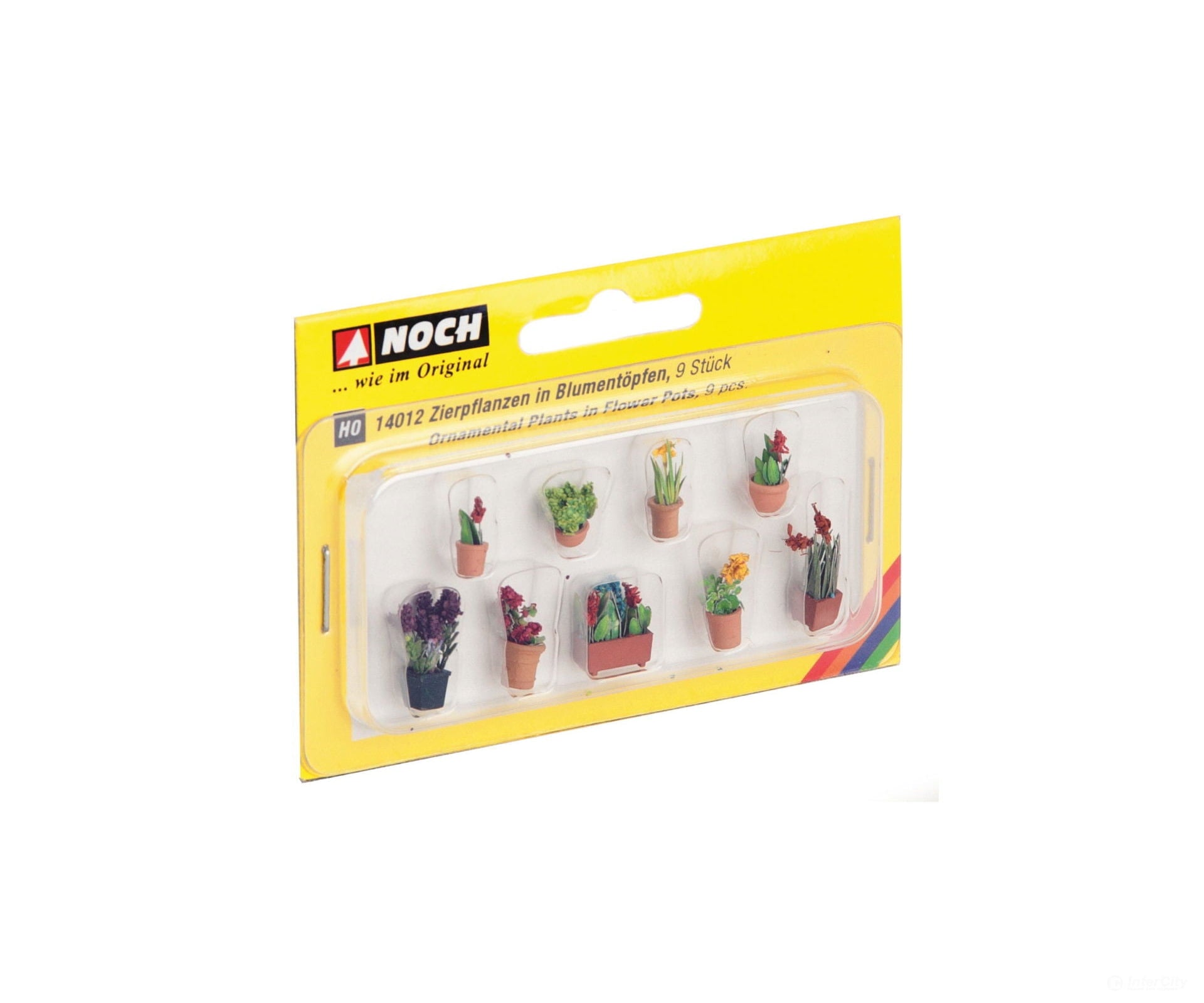 Noch 14012 HO Ornamental Plants in Pots Trees & Vegetation