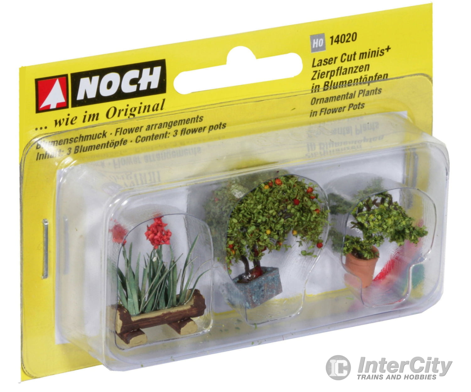 Noch 14020 HO Ornamental Plants in Flowerpots Trees & Vegetation