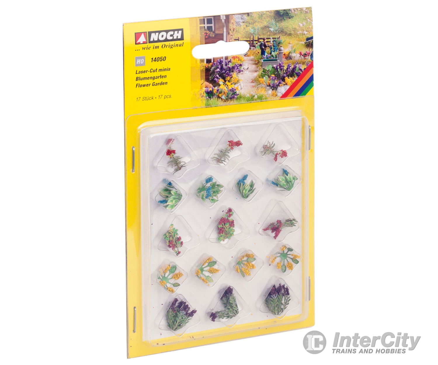 Noch 14050 HO Flower Garden Trees & Vegetation