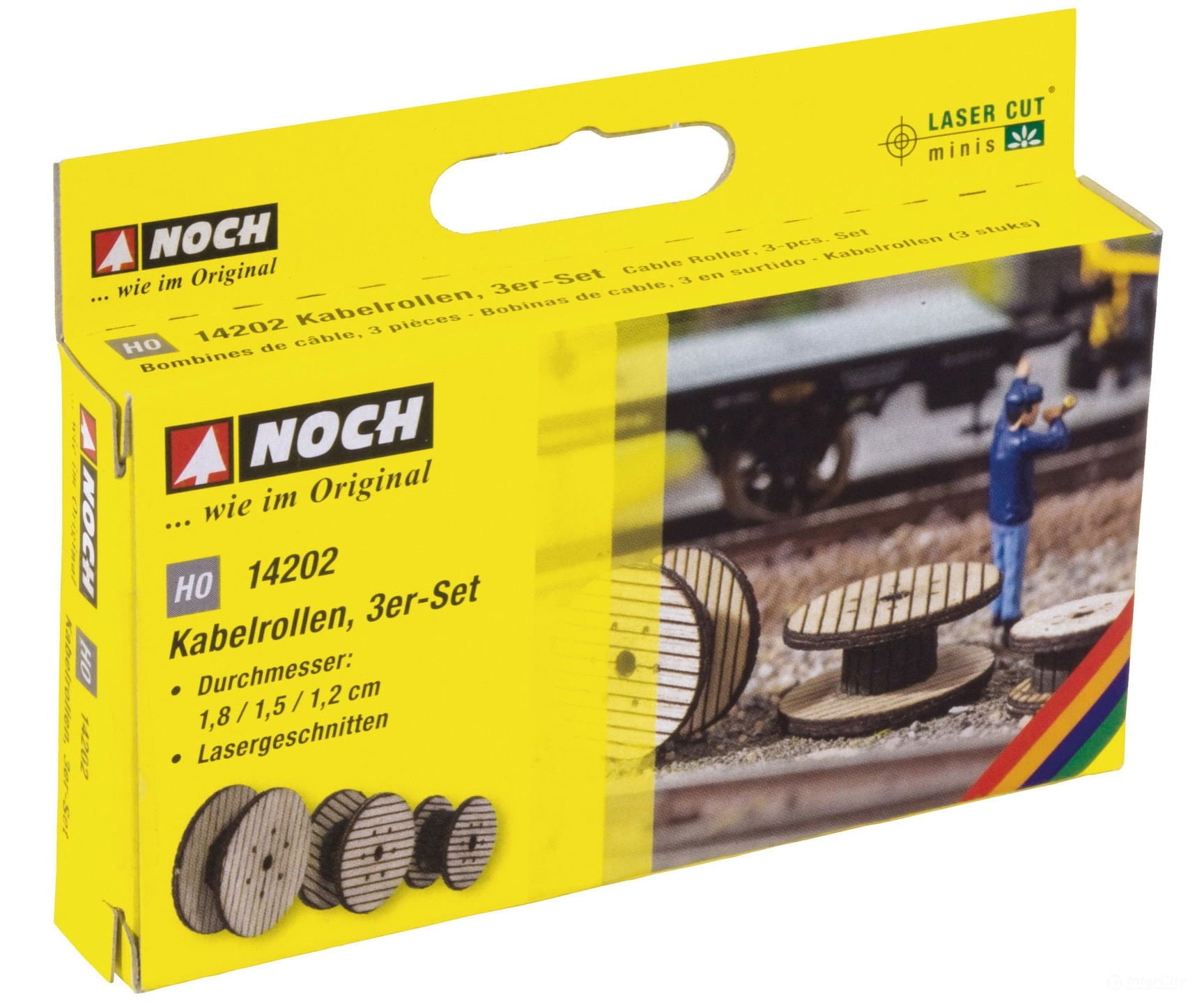 Noch 14202 HO Cable Rolls Scenery Details