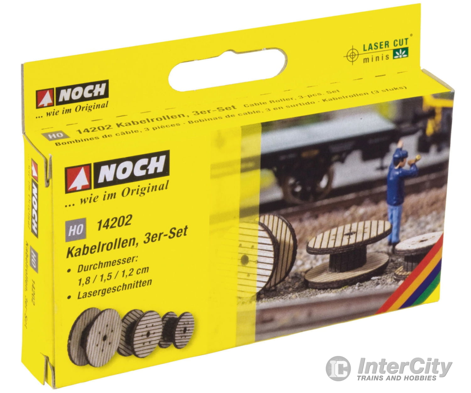 Noch 14202 HO Cable Rolls Scenery Details