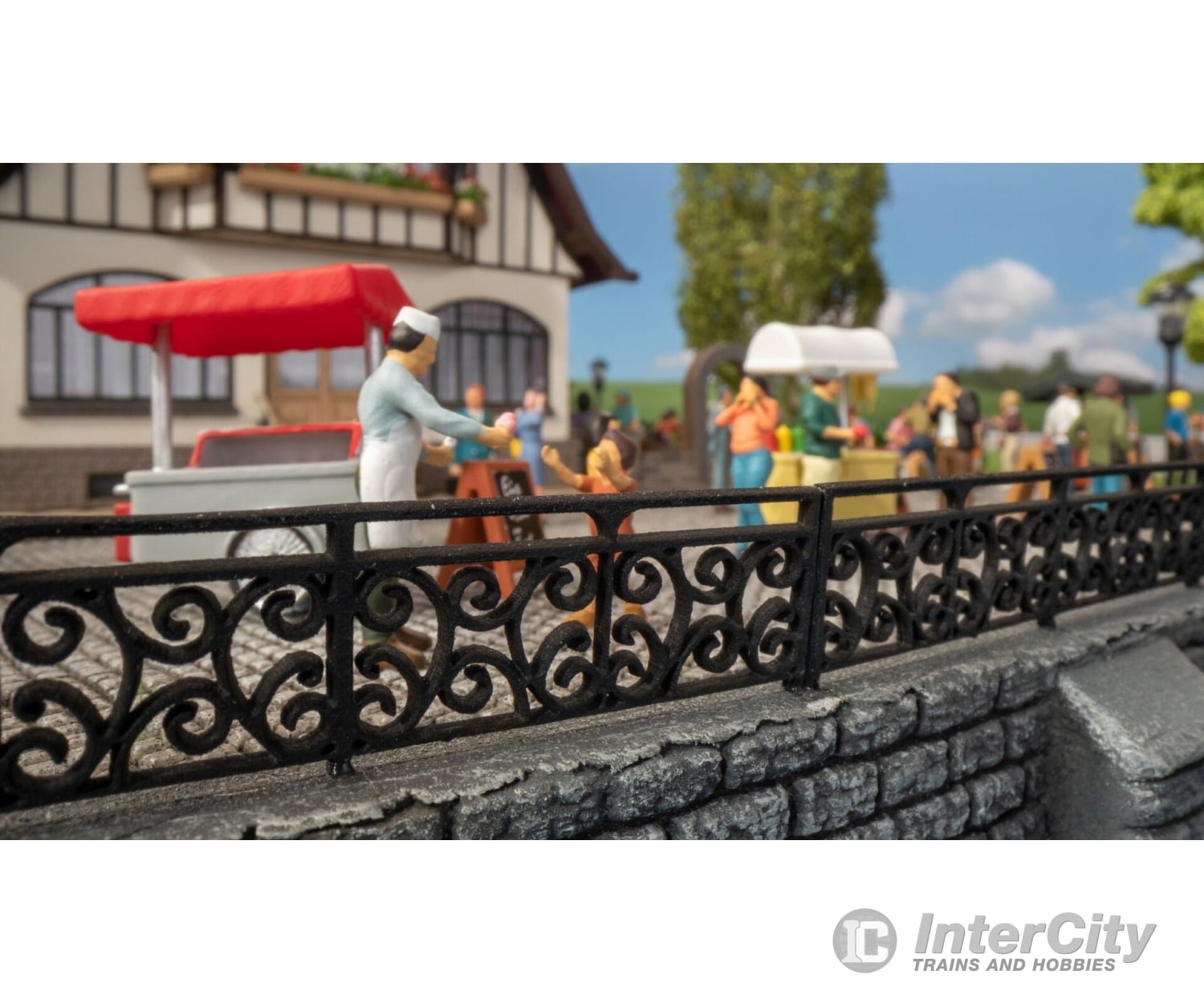 Noch 14209 HO Wrought Iron Railings Scenery Details