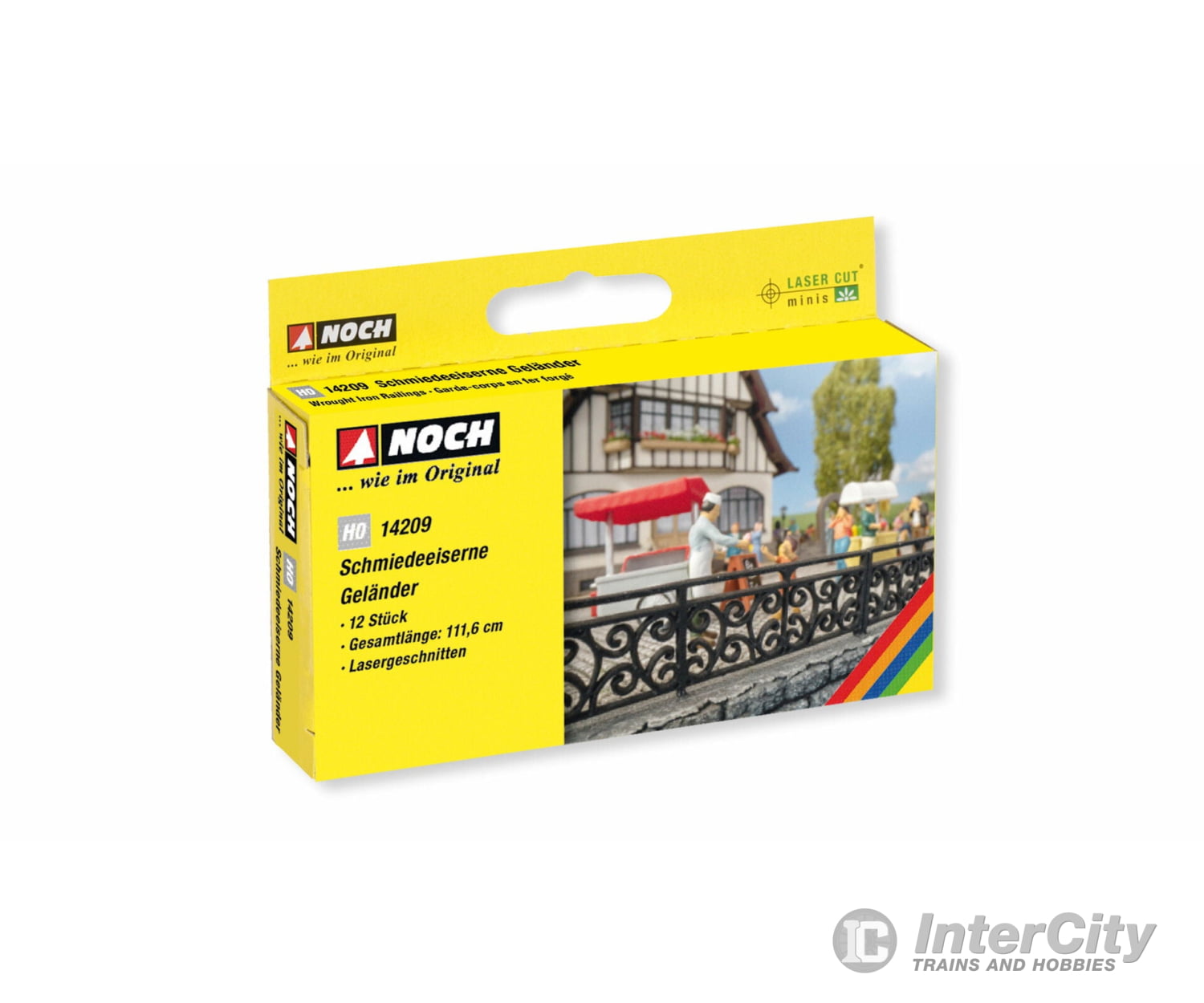 Noch 14209 HO Wrought Iron Railings Scenery Details