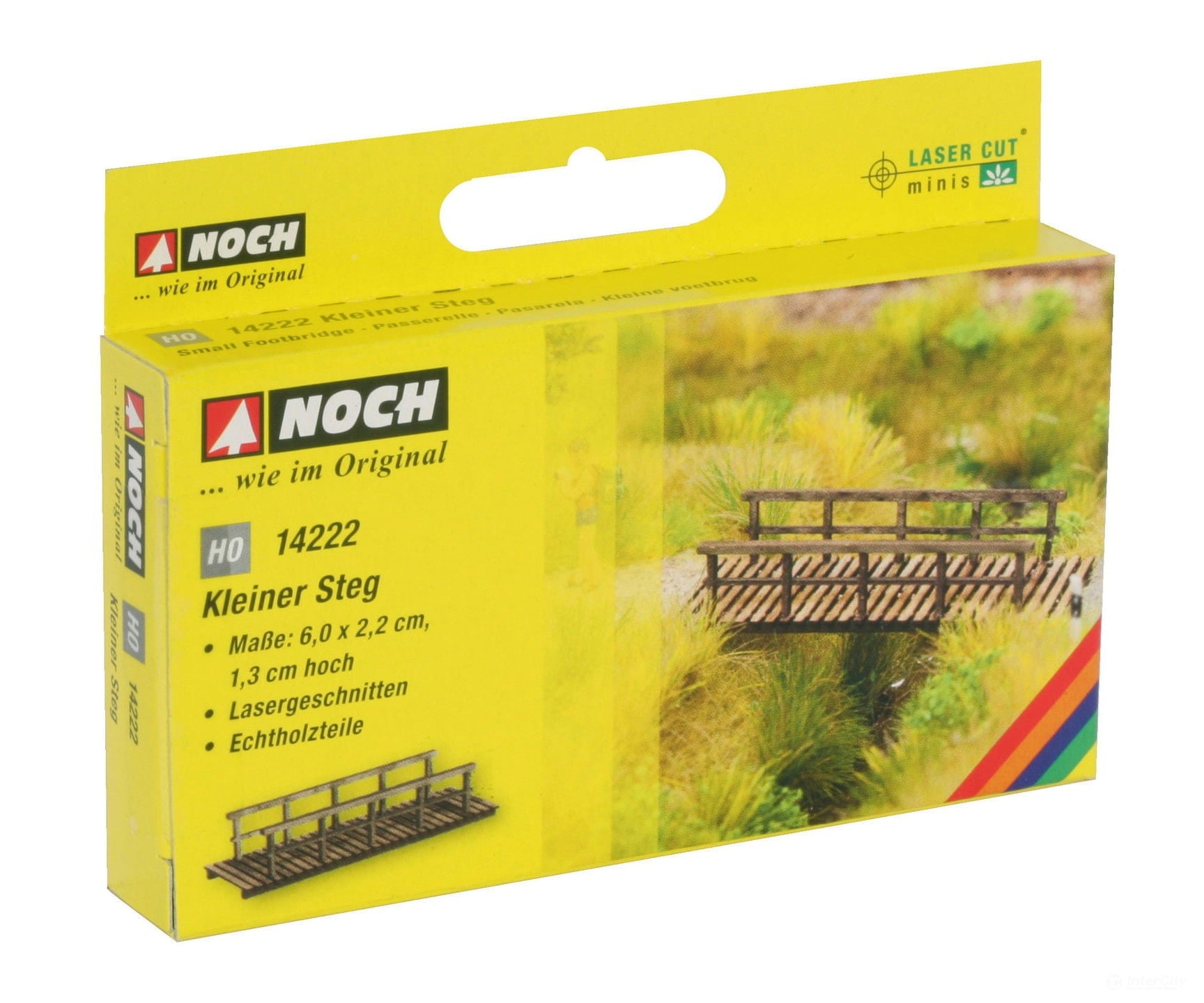 Noch 14222 HO Small Footbridge Scenery Details