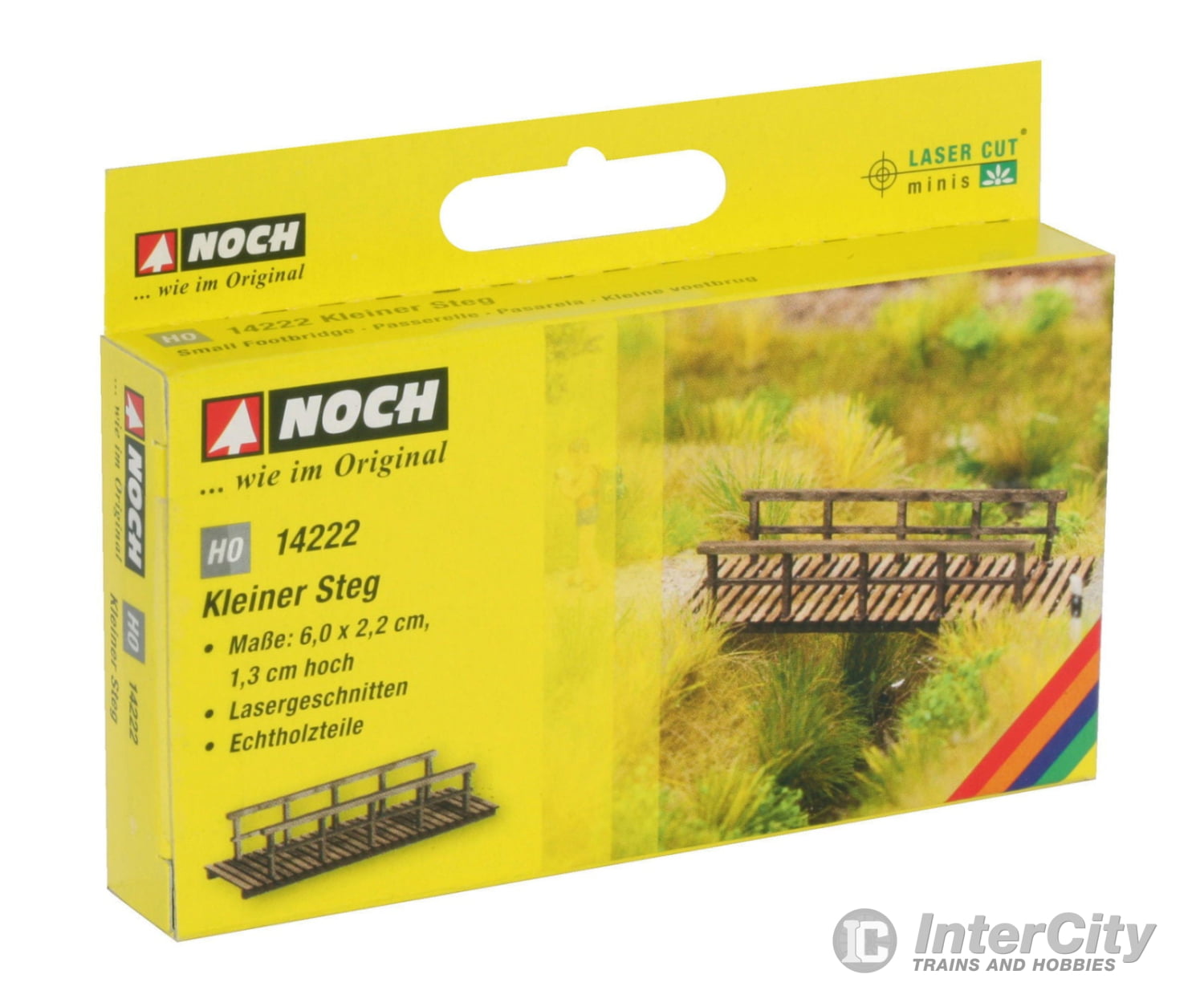 Noch 14222 HO Small Footbridge Scenery Details