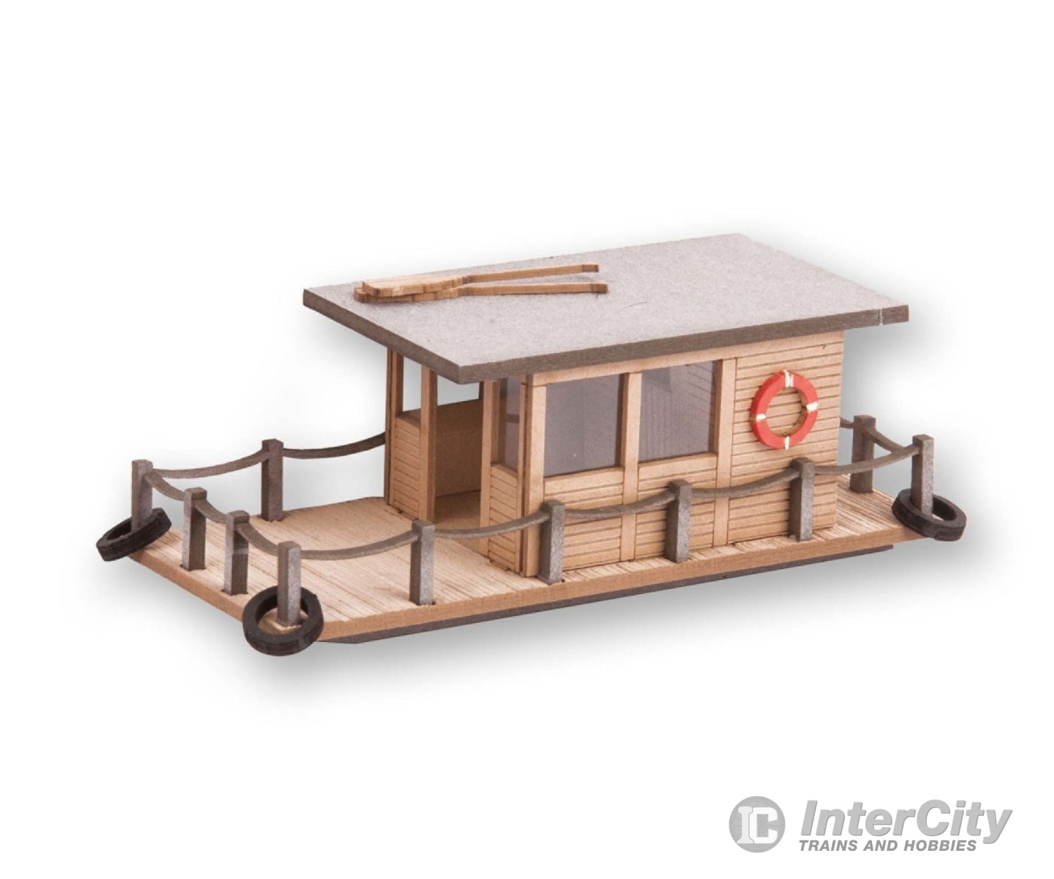 Noch 14224 HO house Boat Scenery Details