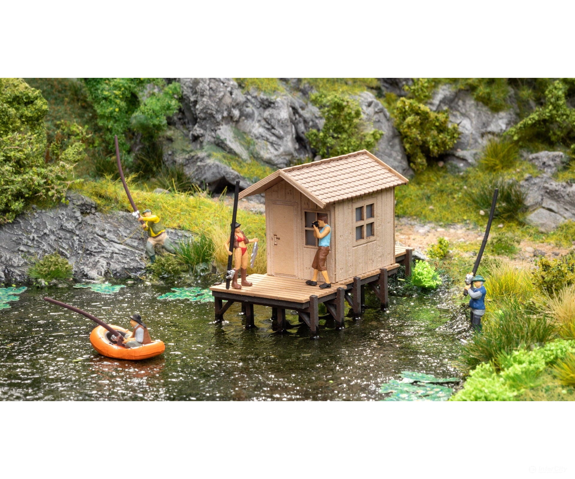 Noch 14262 HO Fisherman’s Hut Scenery Details
