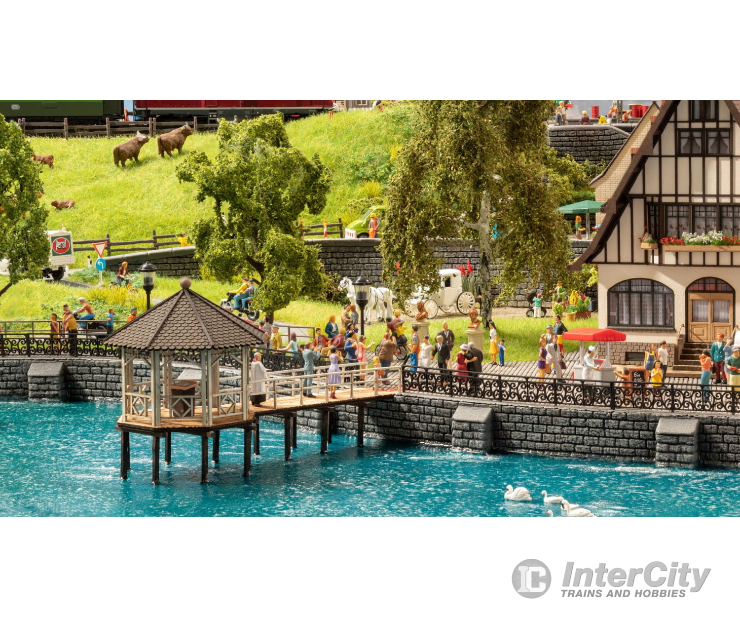 Noch 14264 HO Event Pavilion ’Fisher’sPier’ Scenery Details